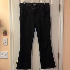 Wit & Wisdom itty bitty boot cut jeans, 14P, Black